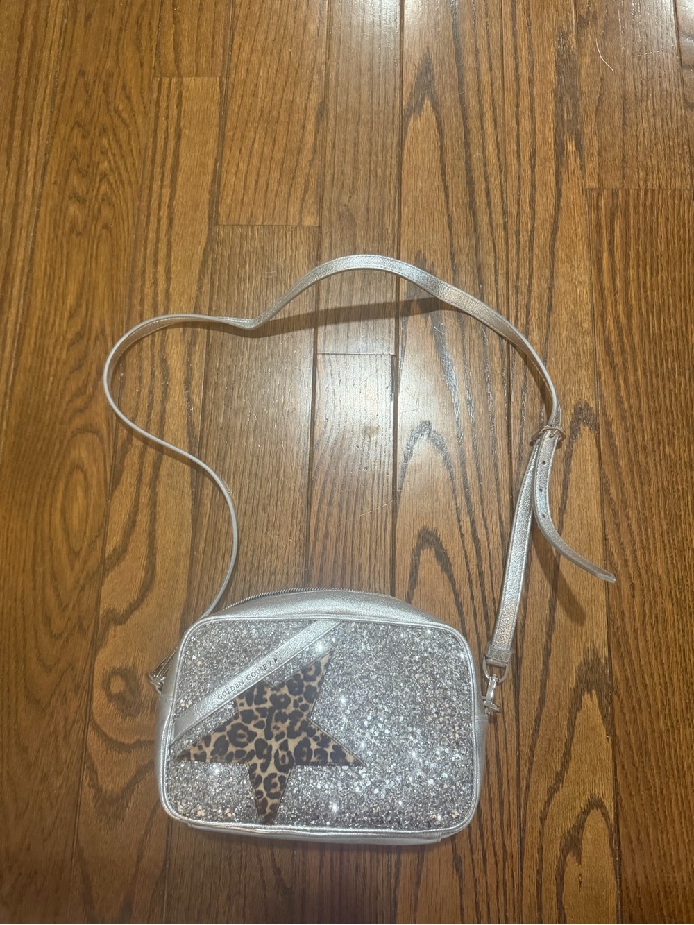 Golden Goose star bag in silver and leopard - Picture 2 of 7